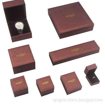 Jewelry Packaging Boxes, Made of Leatherette Lid and Silks and Satins Base